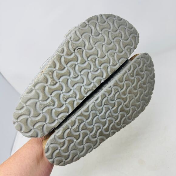 Birkenstock Arizona Wool Felt Gray Double Strap Sandals Size 41 EU 10 US - Picture 9 of 10